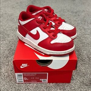 Nike Kids Sneakers Red and White